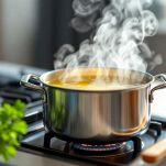 Scaldate il brodo vegetale a parte