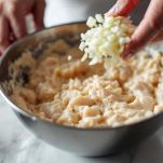 Composto di pesce in ciotola