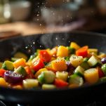 Verdure in padella con olio