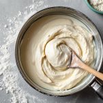 Impasto denso che si stacca dai bordi