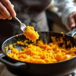 Zucca schiacciata in casseruola