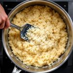Risotto cremoso fuori dal fuoco