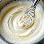 Crema liscia e spumosa