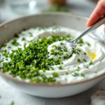 Salsa punteggiata di verde