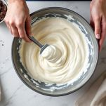 Crema morbida nella terrina