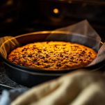 Dolce dorato appena sfornato