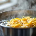 Scola al dente e conserva acqua