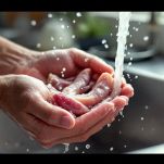 Budellini sotto acqua corrente