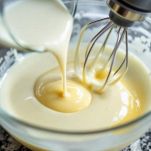 Tuorli montati con latte e olio