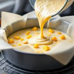 Impasto nella tortiera a cerniera