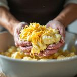 Impasto di patate in ciotola