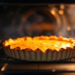 Torta salata appena sfornata