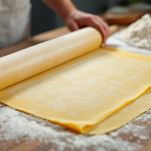 Sfoglia tirata al mattarello