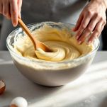 Uova incorporate una alla volta fino a impasto liscio