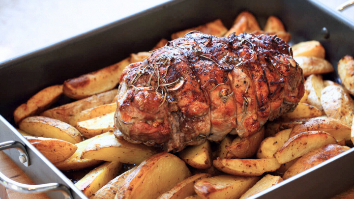 agnello porchettato