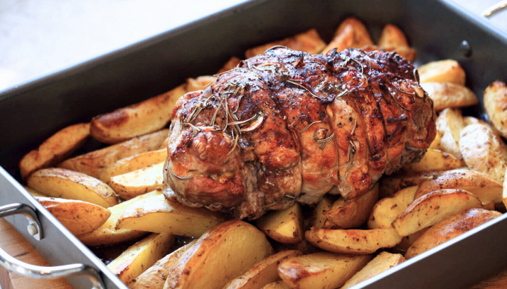 agnello porchettato