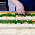 ghirlanda di pasta sfoglia