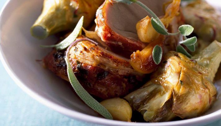 Agnello con carciofi