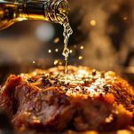 Arrosto in forno con vino bianco.