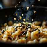 Filetti di acciuga che si sciolgono nel soffritto