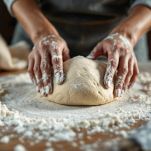 Uovo, zucchero ed estratto di vaniglia uniti all’impasto