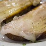 Bruschette con lardo di Colonnata