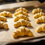 Cornetti crudi su teglia