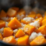 Zucca a pezzi in casseruola