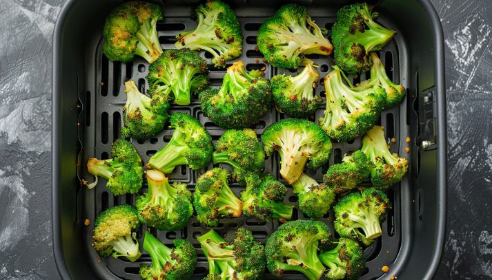 Broccoli in friggitrice ad aria