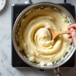 Fufu cremoso nel piatto