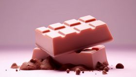Gustose barrette di cioccolato rosa