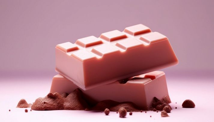 Gustose barrette di cioccolato rosa