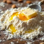 Impasto sabbioso in ciotola