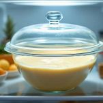 Ciotola coperta in frigorifero