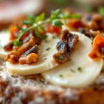 Pane con ripieno filante