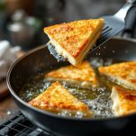 Mozzarelle in carrozza in frittura in padella