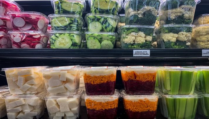 Ortaggi già tagliati al supermercato