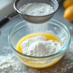 Setacciate farina e lievito