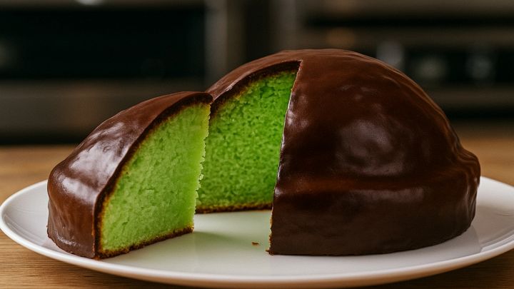Originale e gustosa, al gusto menta con una glassa di cioccolato