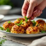 Polpette dorate sulla teglia