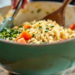 Ciotola con riso e verdure