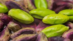 Primo piano dei pregiati pistacchi di Bronte