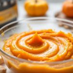 Purea di zucca nel mixer