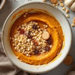 Ripieno di zucca pronto in ciotola