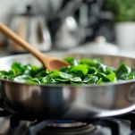 Spinaci cotti in padella