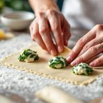 Ripieno sulla sfoglia di pasta