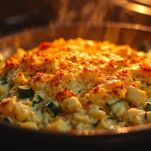 Tortino appena sfornato con superficie croccante