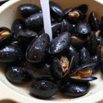 Cozze e vongole in acqua