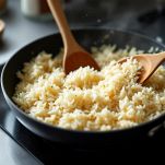 Chicchi lucidi in pentola