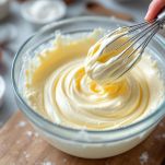 Impasto cremoso in ciotola